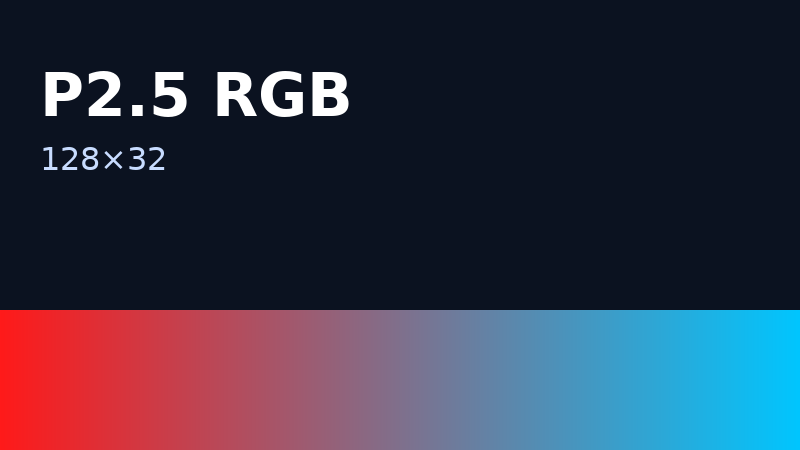 P2.5 RGB 128×32