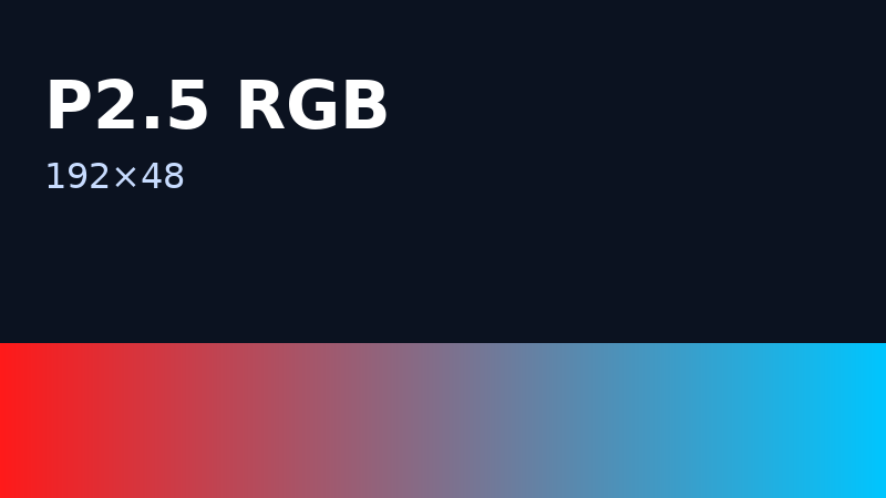 P2.5 RGB 192×48