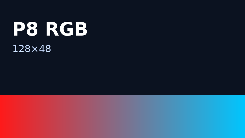 P8 RGB 128×48